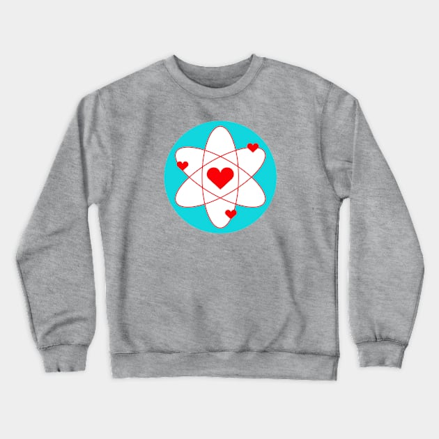 Love Atom Crewneck Sweatshirt by L'Appel du Vide Designs by Danielle Canonico